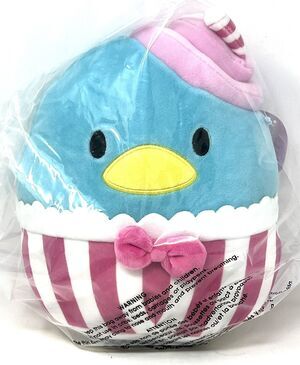 Squishmallow Blue Tuxedo Sam Pink Milkshake 8” Plush SANRIO BRAND NEW NWT